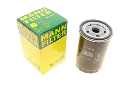 Фільтр масляний Land Rover Discovery 4.0 V6 04-09/Jaguar S/X-Type/XF/XJ 2.5/3.0 V6 99- -FILTER MANN W 719/36