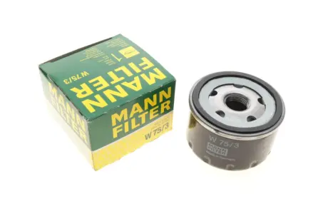Фільтр масляний Renault Trafic 1.9DCI/Kangoo 1.5dCi/1.9D (h=50mm) (низький) -FILTER MANN W 75/3