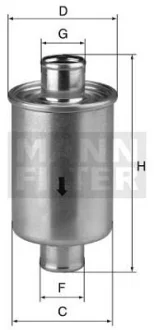 Гідравлічний фільтр (фільтр, що вгвинчується) ARMATRAC 1104 BASAK 2090, 2100, 2110 CASE IH 105 U, 115 U PRO, 95 U PRO CASE-STEYR 4095 MULTI, 4105 MULTI, 4115 MULTI CLAAS 310 C, 310 CL, 310 CX W 811/1 MANN W8111