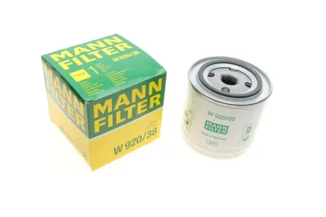 Фільтр оливи -FILTER MANN W 920/38
