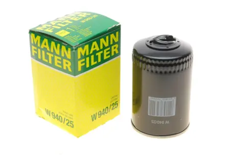 Фільтр масляний Audi 100/VW Caddy II/LT 28-35 1.3-2.5TDI 76- -FILTER MANN W 940/25