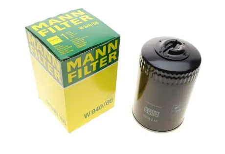Фільтр масляний VW Passat 1.8 T 96-05/Skoda SuperB 1.8T 01-08 -FILTER MANN W 940/66