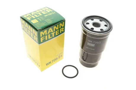 Фільтр паливний Toyota RAV4 00-/Hilux 97-05/Corolla 2.0-2.4 D 00-09 (з прокладкою) -FILTER MANN WK 720/2 X