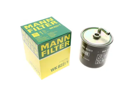Фільтр паливний MB C-class (W202/W203)/E-class (W210) 2.2D/2.7D/3.2D 99- OM611/612 -FILTER MANN WK 822/1