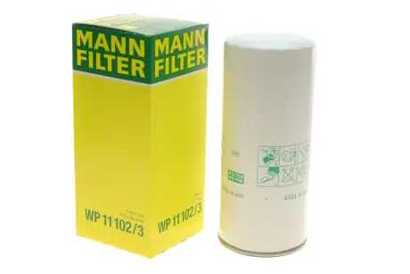 Фільтр масляний Renault Magnum 12.1 04-06/12.8 06-/Kerax/Premium 2 10.8 05- -FILTER MANN WP 11 102/3