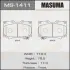Колодки гальмівні (MS-1411) MASUMA MS1411 (фото 1)