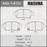 Колодки гальмівні передн Toyota Corolla (00-06), Prius (00-11), Yaris (01-05) (MS-1472) MASUMA MS1472 (фото 1)