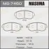 Колодки гальмівні передн Subaru Forester (01-14), Impreza (00-14), Legacy (02-14), XV (12-17) (MS-7460) MASUMA MS7460 (фото 1)