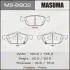 Колодки гальмівні передн Honda Accord, Civic (08-) (MS-8902) MASUMA MS8902 (фото 1)