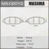 Колодки гальмівні передн Infinity QX60/ Nissan Murano, Pathfinder (13-) (MS-C2013) MASUMA MSC2013 (фото 1)