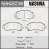 Колодки гальмівні передн Nissan Qashqai (13-), X-Trail (13-) (MS-C2016) MASUMA MSC2016 (фото 1)