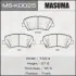 Колодки гальмівні (MS-K0025) MASUMA MSK0025 (фото 1)