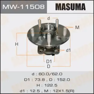 Маточина колеса (MW-11508) MASUMA MW11508