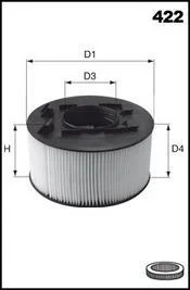 Фільтр повітря MECAFILTER EL9461