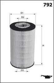 Фільтр оливи MECAFILTER ELH4462