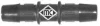 Універсальний з\'єднувач шлангів 13mmx13mm (прямий) Metalcaucho 00045 (фото 1)