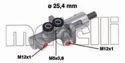 Циліндр гальмівний (головний) Audi A4/A6/Skoda Superb/VW Passat 1.6-4.2 97-09 (d=25.4mm) (Aluminium) Metelli 05-0613