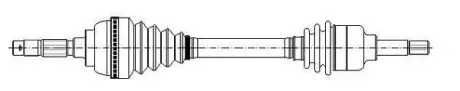 Піввісь Metelli 17-0913
