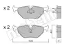Тормозные колодки (задние) BMW 3 (E30/E36/E46) 90-98/ 5 (E34) -97 (Teves) Metelli 22-0125-0 (фото 2)