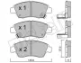 Колодки гальмівні (передні) Honda Civic V/VI/VII 91-05/CRX III 92-98/Jazz 08-14 Metelli 22-0175-0 (фото 1)