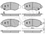 Комплект гальмівних колодок (дискових) Metelli 22-0320-0 (фото 2)