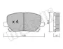 Комплект гальмівних колодок (дискових) Metelli 22-0427-0 (фото 1)