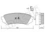 Комплект гальмівних колодок (дискових) Metelli 22-0453-0 (фото 8)