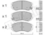 Колодки гальмівні (передні) Hyundai Sonata/Elantra 01-11/ix20 10-/Tucson/Kia Sportage/Carens 04- Metelli 22-0503-0 (фото 2)