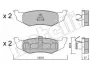 Колодки гальмівні (задні) Chrysler 300M/Neon/Sebring 98-07 Metelli 22-0522-0 (фото 1)