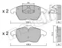 Колодки гальмівні (передні) Citroen C4 04-11/Peugeot 207/308 07-14/208 12-/307 03-09/3008 09-16 Metelli 22-0548-1 (фото 10)