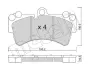 Колодки гальмівні (передні) Audi Q7 06-15/Porsche Cayenne/VW Touareg 02-10 Metelli 22-0654-0 (фото 2)