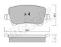 Колодки гальмівні (задні) Ford Galaxy/S-Max 06-15/Volvo S60/S80/V60/V70/XC60/XC70 08-/Land Rover 11 Metelli 22-0676-0 (фото 2)