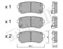 Колодки гальмівні (задні) Hyundai Accent/i30 05-12/Kia Cee\'d/Rio/Sportage 04- Metelli 22-0725-0 (фото 1)