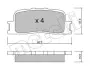 Комплект гальмівних колодок (дискових) Metelli 22-0753-0 (фото 2)