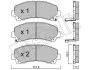 Комплект гальмівних колодок (дискових) Metelli 22-0902-0 (фото 1)