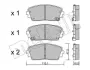 Комплект гальмівних колодок (дискових) Metelli 22-0941-0 (фото 1)