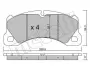 Комплект гальмівних колодок (дискових) Metelli 22-0957-3 (фото 1)