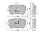 Комплект гальмівних колодок (дискових) Metelli 22-1022-0 (фото 1)
