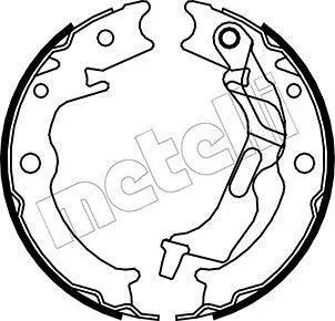 Колодки ручника Chevrolet Epica 03-/Lacetti 05-/Suzuki Forenza 03- (170x26) METELLI Metelli 53-0052 (фото 1)