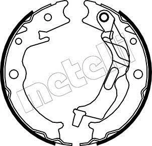 Колодки ручника Chevrolet Epica 03-/Lacetti 05-/Suzuki Forenza 03- (170x26) METELLI Metelli 53-0052