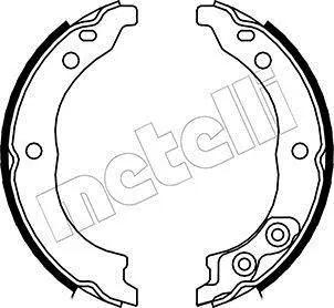 Колодки ручника Citroen Jumper/Fiat Ducato/Peugeot Boxer 94-02 (170x45) METELLI Metelli 53-0089 (фото 1)