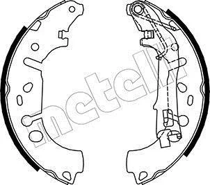 Колодки гальмівні (задні) Fiat Grande Punto/Linea/Punto/Opel Corsa D/E 05- (барабанні) (228.6x40) METELLI Metelli 53-0093