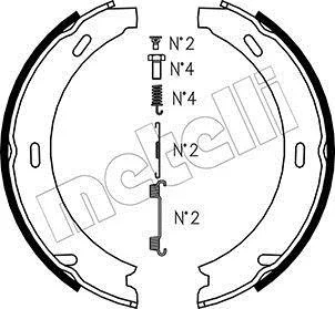 Колодки ручника MB 190 (W201)/C-class (W202/W203)/E-class (W124/W210) 82-07 (164x20) METELLI Metelli 53-0233K