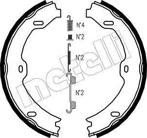 Колодки ручника MB E-class (W211/S211)/CLS-class (C219) 04-10 (180x25) METELLI Metelli 53-0243K (фото 1)