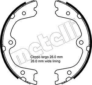 Колодки ручника MB X-class (W470) 17-/Nissan Navara/Pathfinder 05-/Renault Alaskan 16- (190x33) METELLI Metelli 53-0298