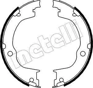Колодки ручника Opel Antara/Chevrolet Captiva 06- (180x26) METELLI Metelli 53-0317 (фото 1)