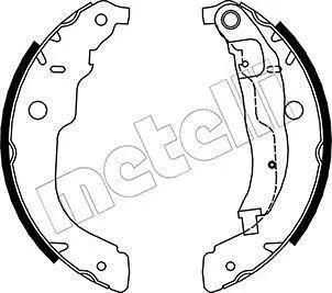 Колодки гальмівні (задні) Peugeot 207 06-/Citroen C3 09- (барабанні) (228.6x42) METELLI Metelli 53-0333 (фото 1)