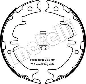 Колодки ручника Lexus GS/IS/LS/RX/SC 93-15/Toyota Highlander/Rav4 94-07/Mitsubishi Pajero III 08- (190x45) METELLI Metelli 53-0439