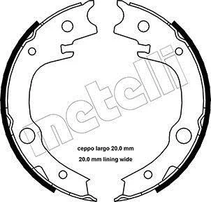 Колодки ручника Toyota Avensis 03-08/Corolla 00-07/Yaris 99- (173x32) METELLI Metelli 53-0443