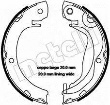 Колодки ручника Toyota Corolla 01-09/Verso 09-18 (180x32) METELLI Metelli 53-0453 (фото 1)